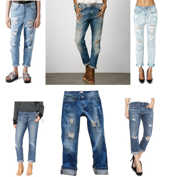 Distressed Boyfriend Jeans - How To Wear The Trend